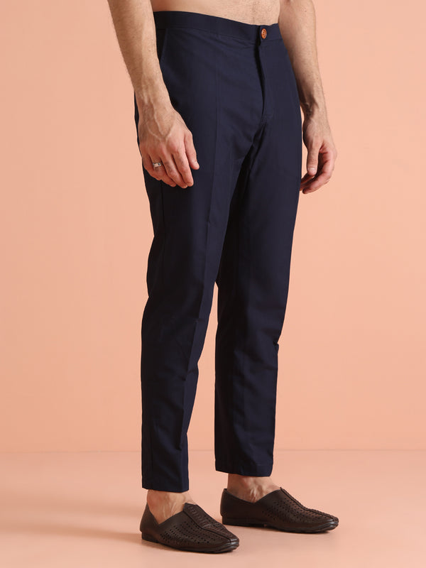 Multi Cotton Printed Kurta Trouser Set