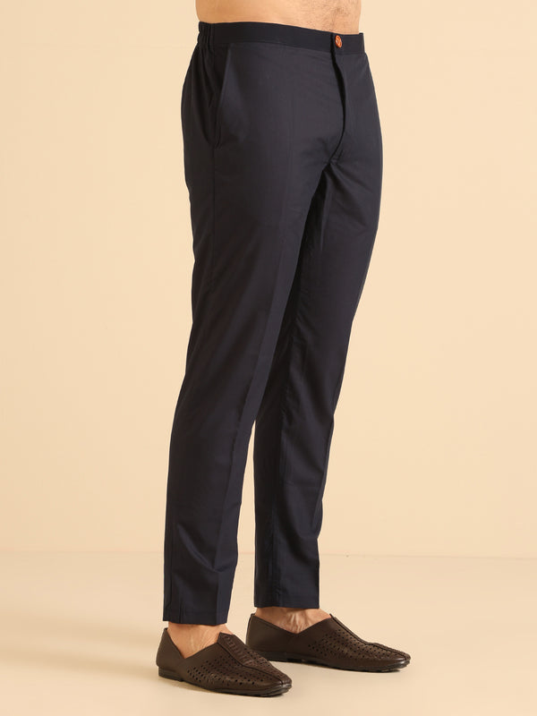 Men Magenta Kurta Trouser Set