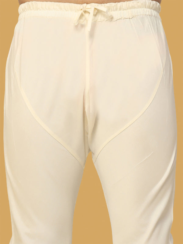 Pink Silk Blend Kurta Set with Metallic Jacquard Woven Design and Cream Churidar â€“ Festive & Wedding Ensemble