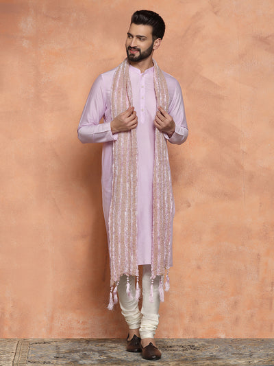 Light Pink Kurta Churidar with Dupatta
